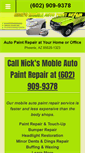 Mobile Screenshot of nicksmobileautopaint.com